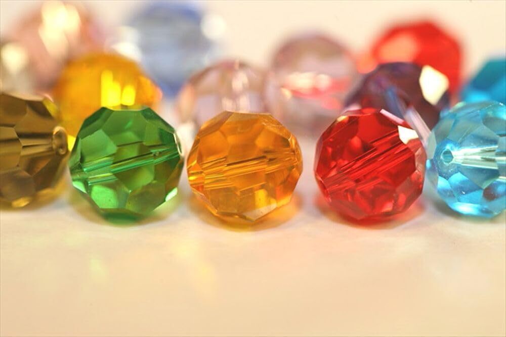 7283 100pcs Adabele Austrian 10mm Faceted Loose Round Crystal Beads Emerald View 5